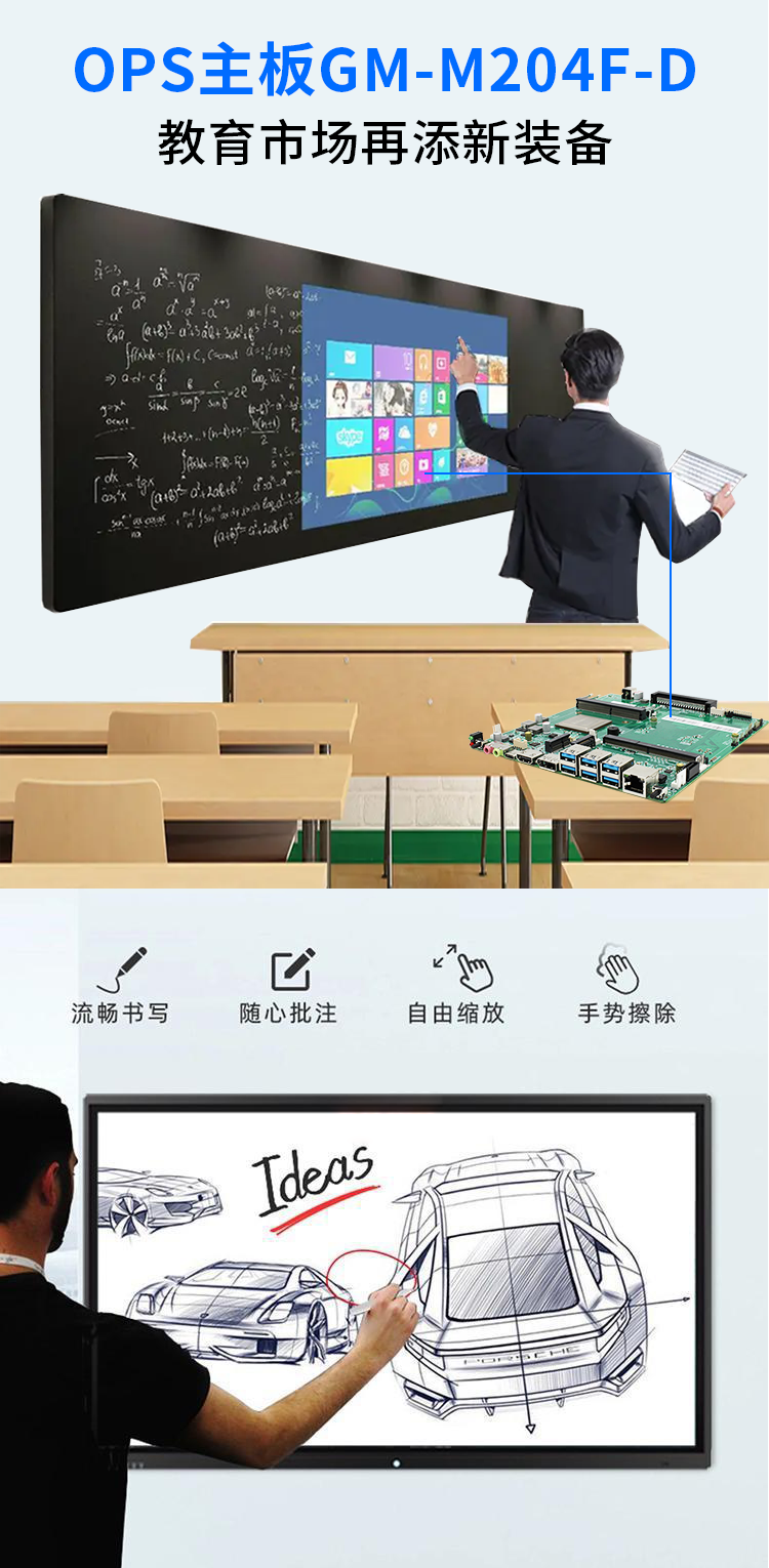 【高能計(jì)算機(jī)新品發(fā)布】飛騰D2000國產(chǎn)OPS主板，讓教育設(shè)備智慧融合！(圖1)
