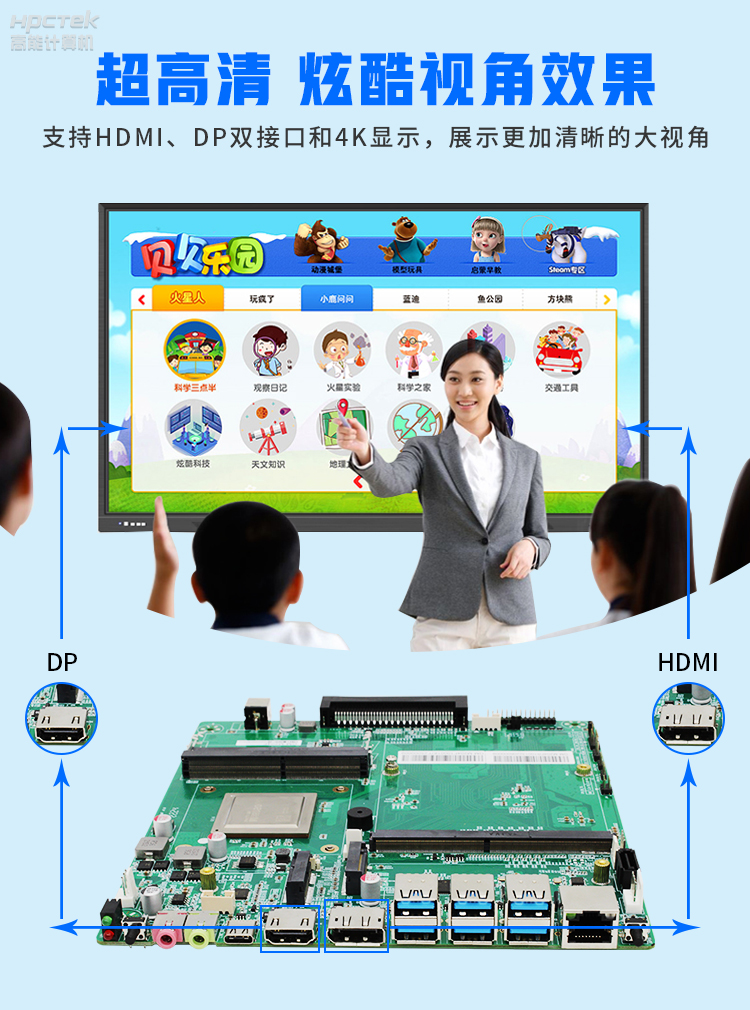 【高能計(jì)算機(jī)新品發(fā)布】飛騰D2000國產(chǎn)OPS主板，讓教育設(shè)備智慧融合！(圖5)